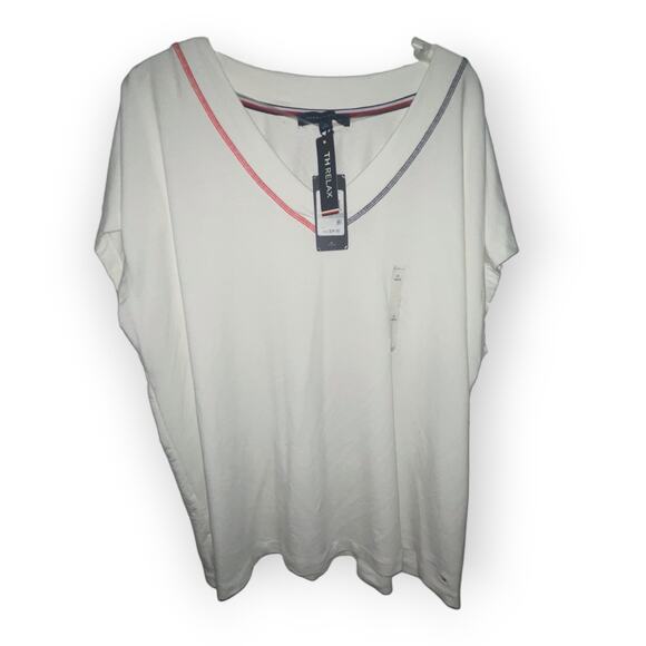 Tommy Hilfiger Plus Size V-neck Tunic MSRP $59 Size 1X  NEW - Picture 1 of 3
